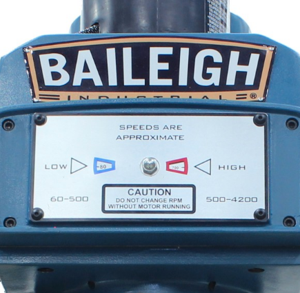 Baileigh VM-1054E-VS  10" x 54"  Variable Speed Mill, NT40 Spindle, X,Y & Z  Power Feeds, DRO 220V 3Phase 1020696