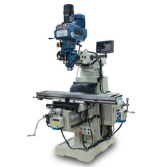 Baileigh VM-1054E-VS  10" x 54"  Variable Speed Mill, NT40 Spindle, X,Y & Z  Power Feeds, DRO 220V 3Phase 1020696