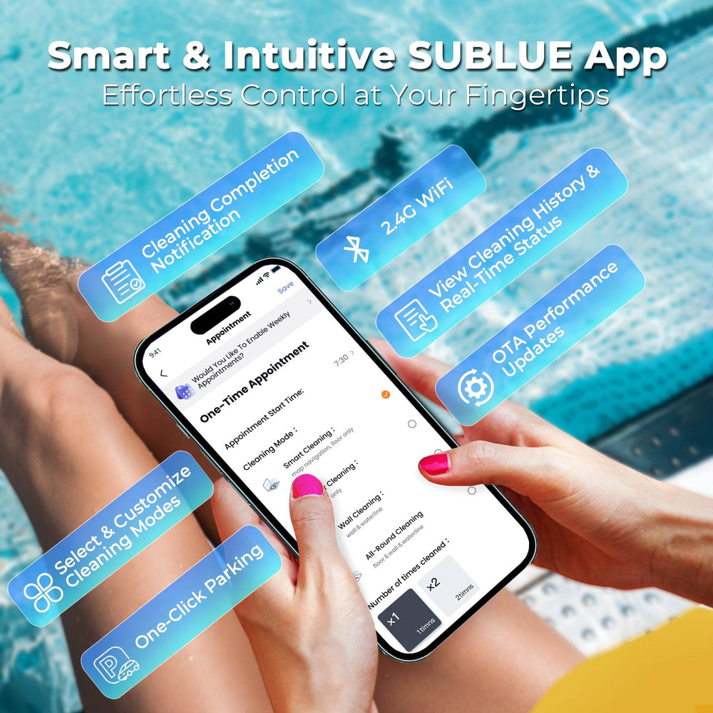 Sublue BN Pro Robotic Pool Cleaner - Machine Horizon