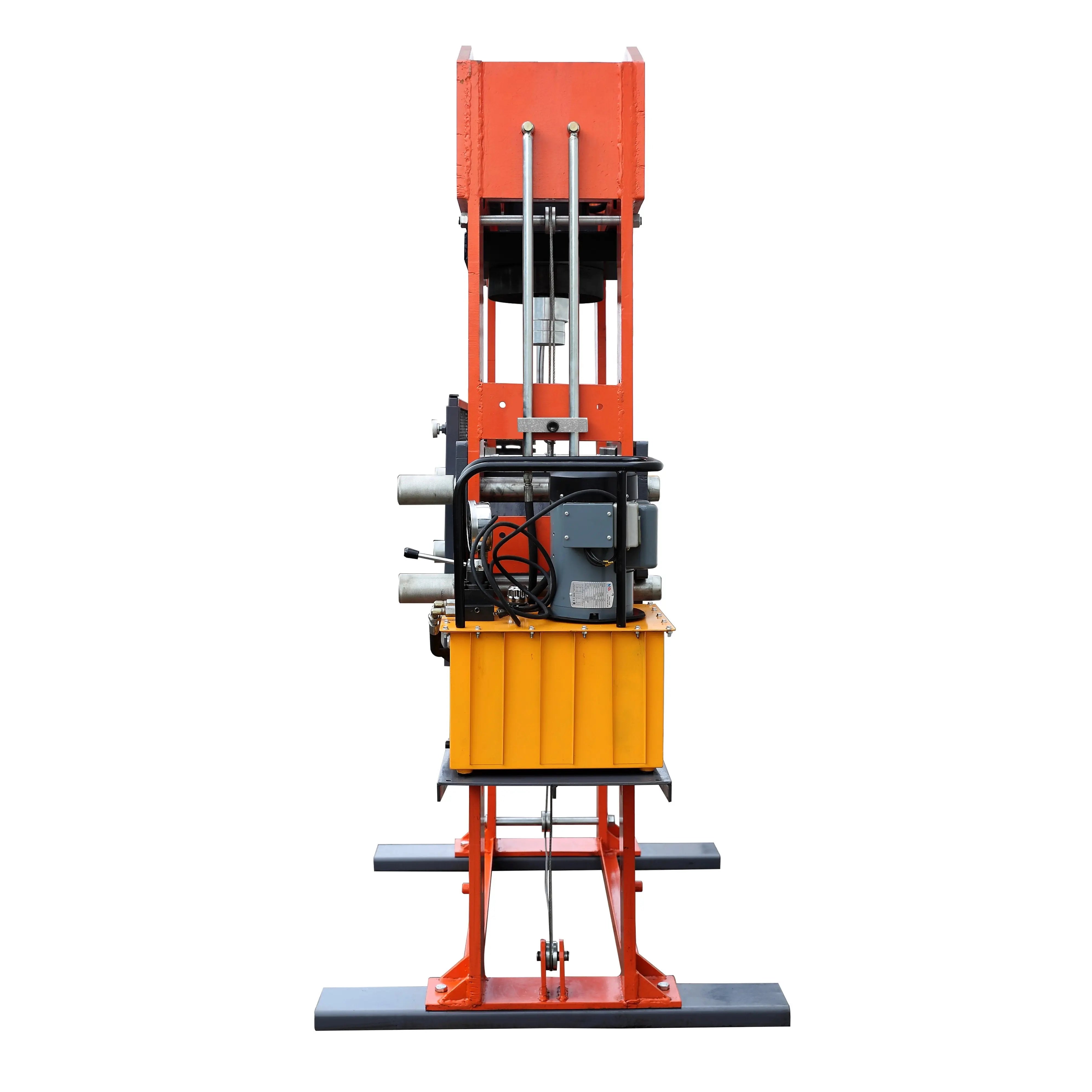 150 Ton Capacity Electric Hydraulic Shop Press, Heavy Duty Pressing, Protective Grid Guard, Fully Welded H-Frame, TMG-SP150