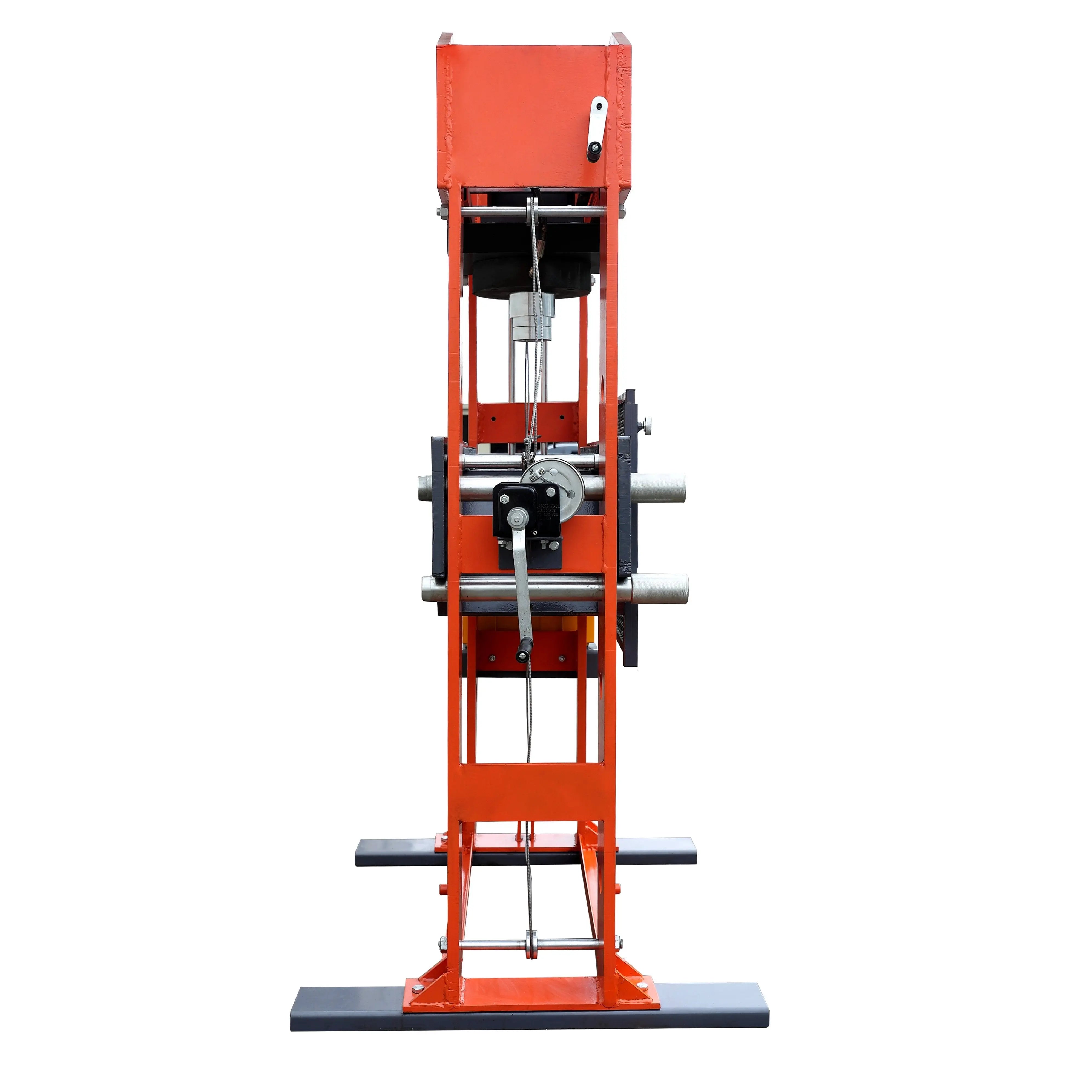 150 Ton Capacity Electric Hydraulic Shop Press, Heavy Duty Pressing, Protective Grid Guard, Fully Welded H-Frame, TMG-SP150