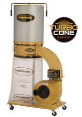 Powermatic PM1300TX-CK Dust Collector with 2-Micron Canister Kit, 1.75HP, 1PH, 115/230V 1791079K