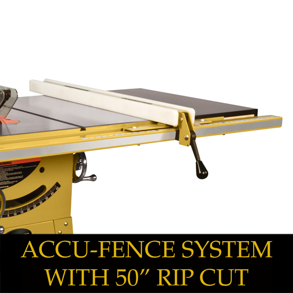 1791230K, Powermatic Table Saw 64B, 1.75 HP 115/230V, 50" Accu-Fence System w/Riving Knife