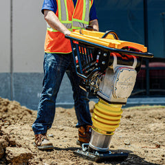 Tomahawk 3.6HP Honda Vibratory Rammer Jumping Jack Tamper with Honda GXR120 Engine Impact Force 3,550 lbs/ft - Machine Horizon