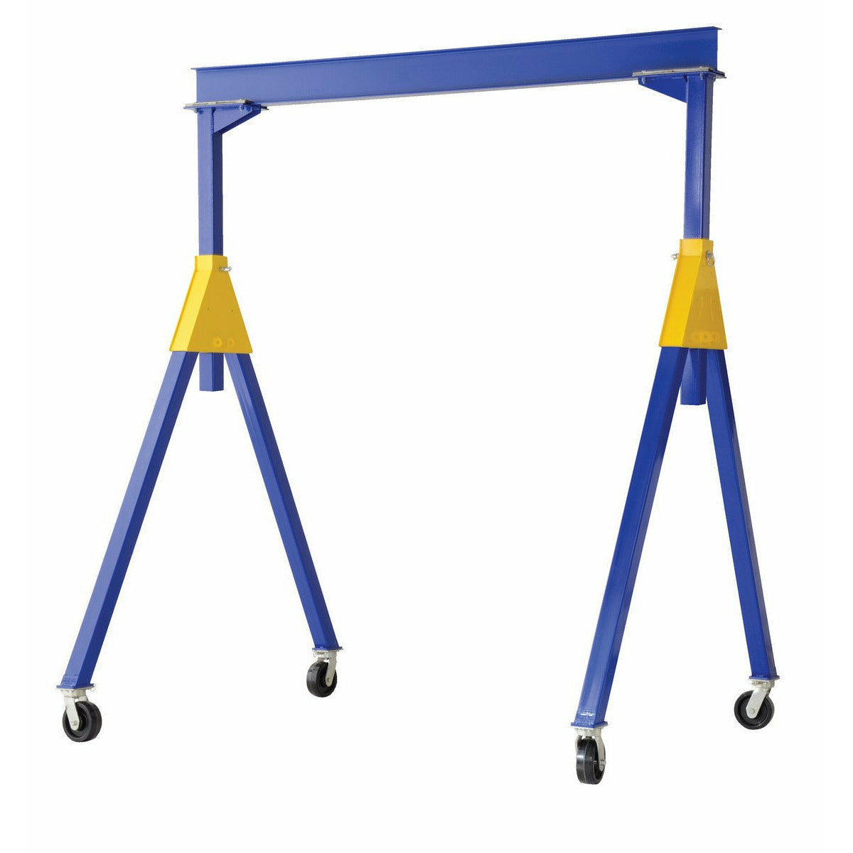 Vestil Steel Knockdown Fixed Gantry Crane with Phenolic Casters 10 Ft. 8000 Lb. Capacity Blue- FHSN-8-10