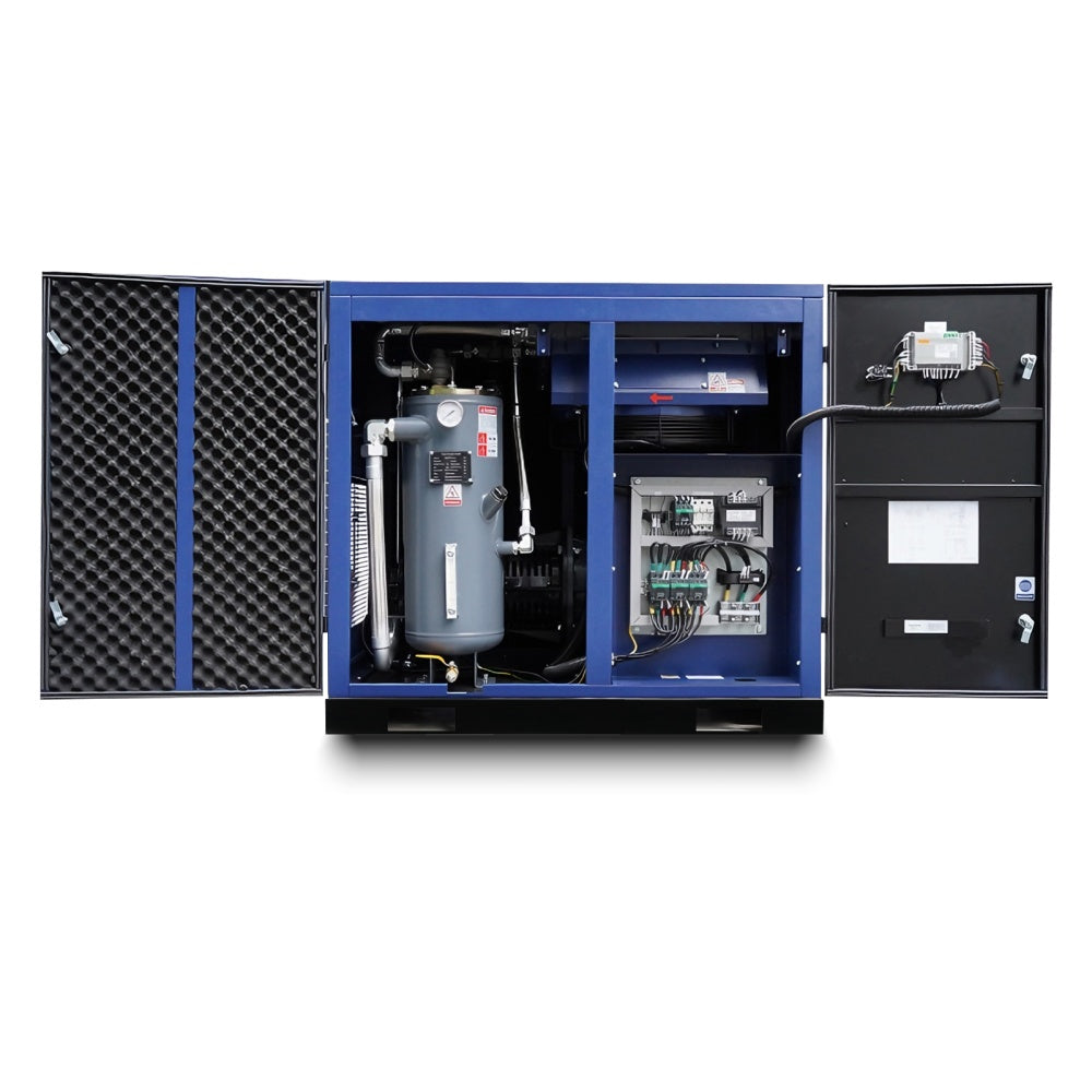 123CFM Rotary Screw Air Compressor, 30HP, 125PSI, 460V 3PHASE 60HZ