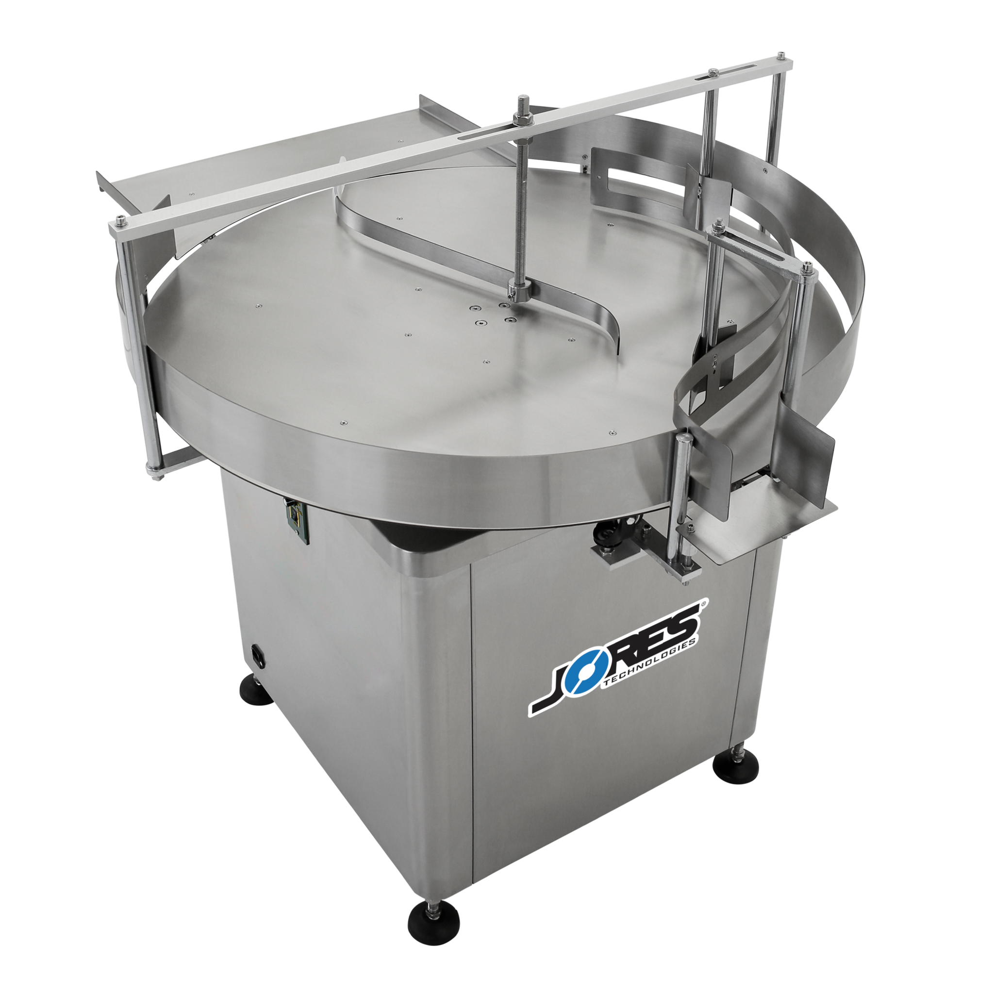 Jores Technologies 39" Stainless Steel Rotary Accumulation Table and Container Unscrambler