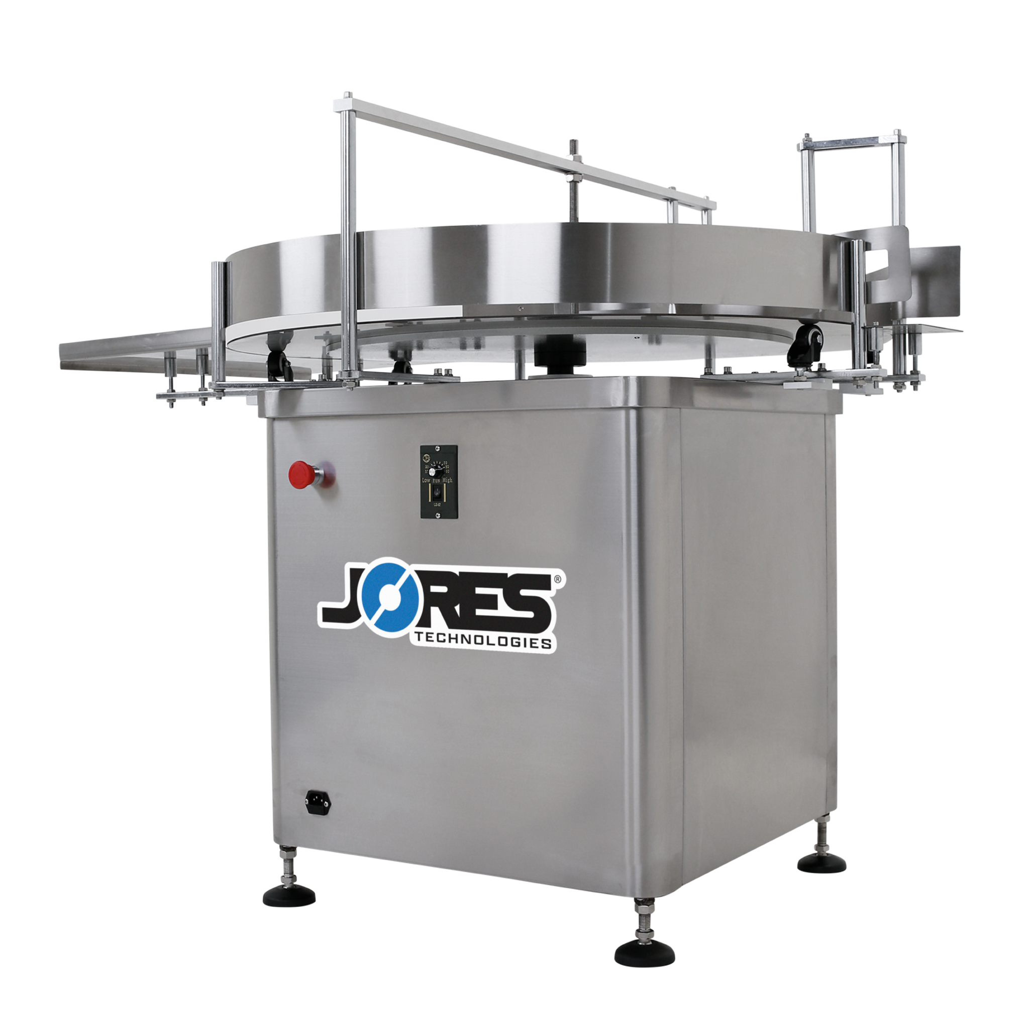 Jores Technologies 39" Stainless Steel Rotary Accumulation Table and Container Unscrambler