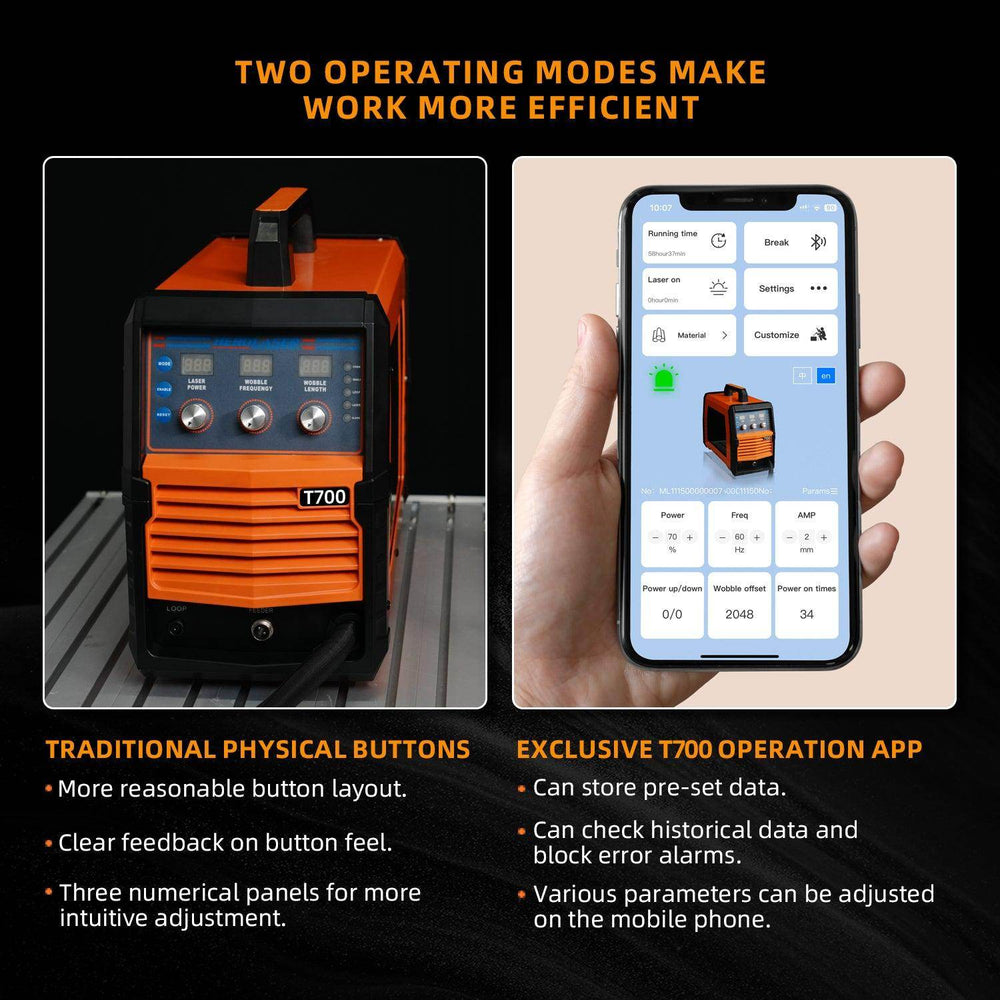 HEROLASER T1 Handheld 700W Fiber Laser Welders - Machine Horizon