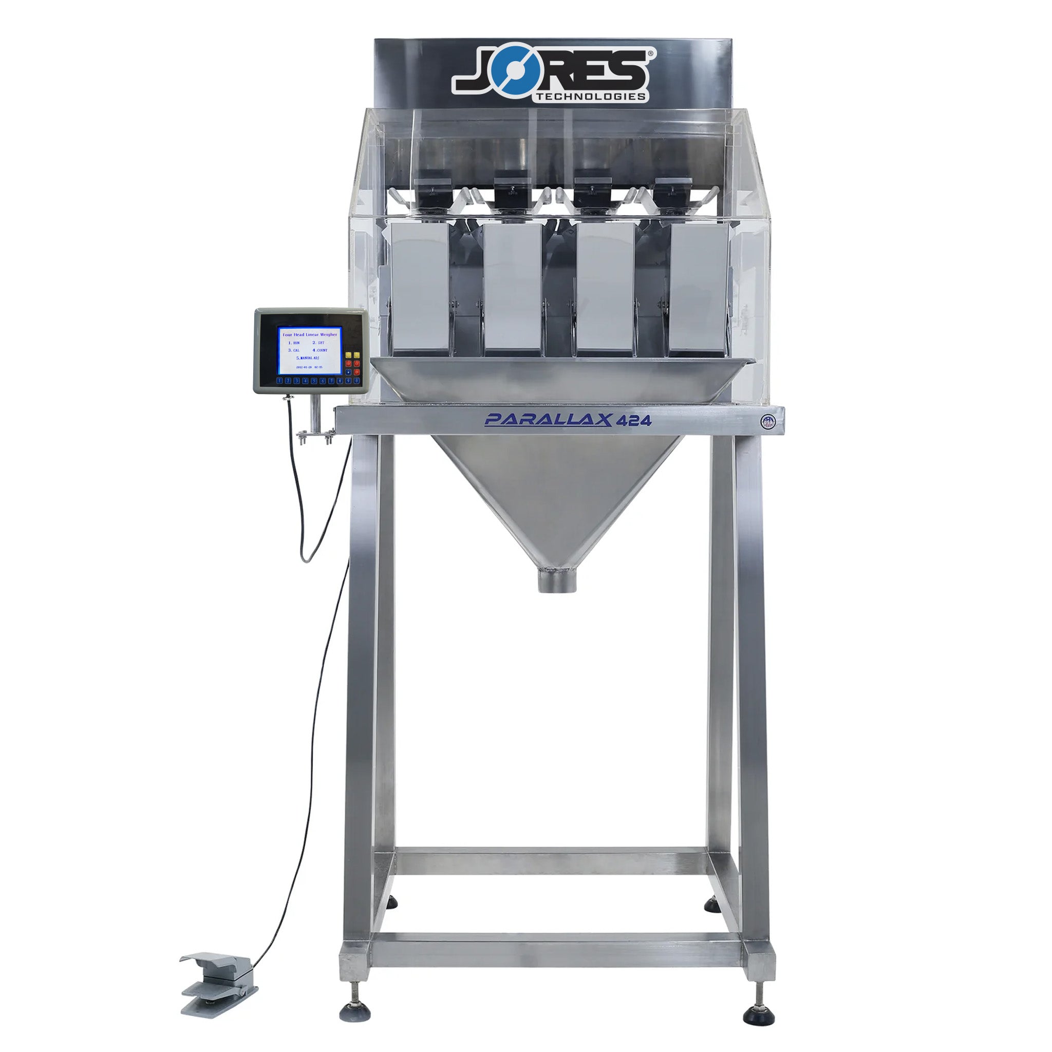 Jores Technologies 4 Head Linear Weigher - 2400 ml with Stainless Steel Stand