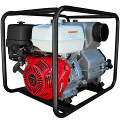 Tomahawk 4 Inch Trash Water Pump 423 GPM 13 HP GX390 powered by Honda Portable Utility - Machine Horizon