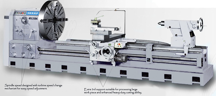 Sharp-Industries 6" Bore Precision Lathe - 44120M