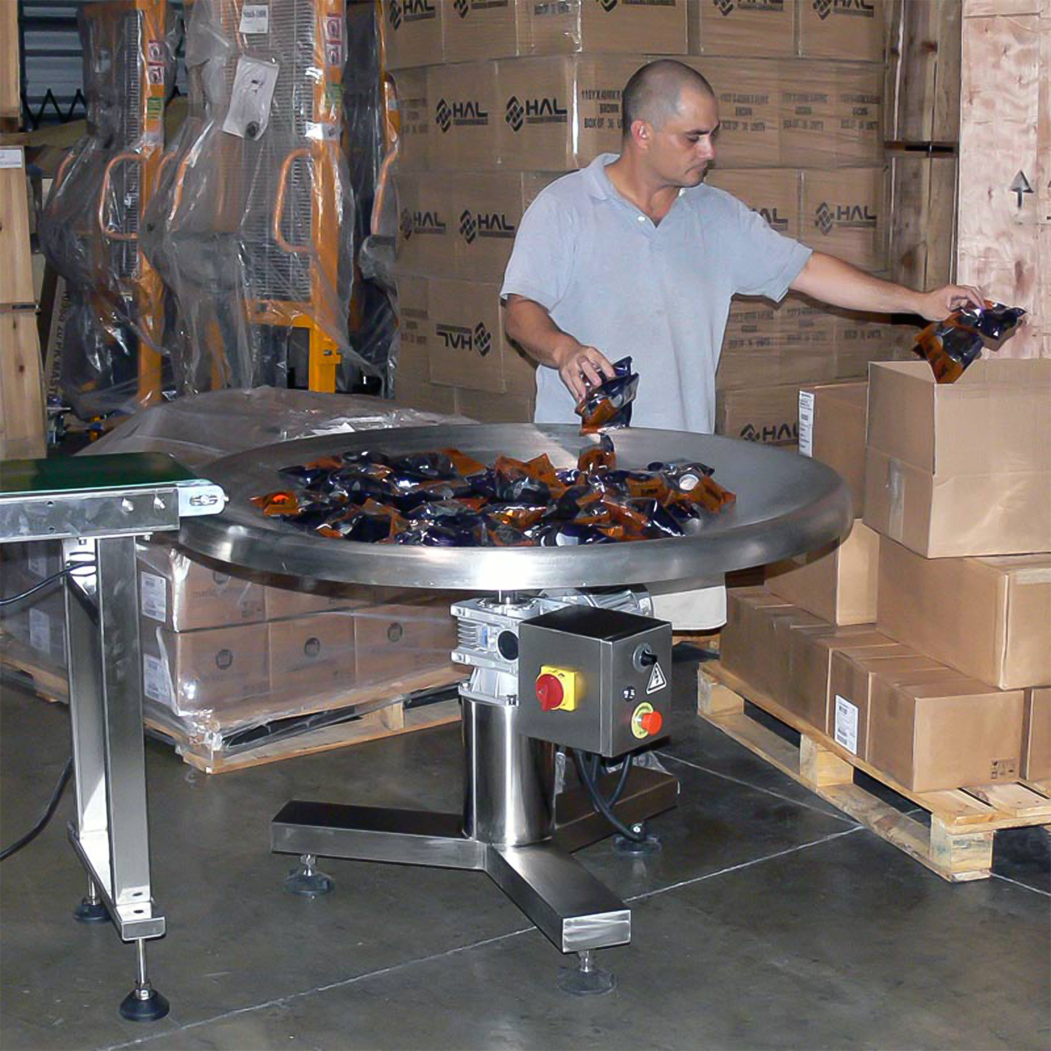 Jores Technologies 48” Stainless Steel Rotary Accumulation Table