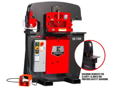 Edwards Ironworkers 55 Ton Ironworker, 3 Phase, 230 Volt, Coper Notcher 55233012