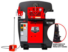 Edwards Ironworkers 55 Ton Ironworker, 3 Phase, 230 Volt, 10" Brake 55233022