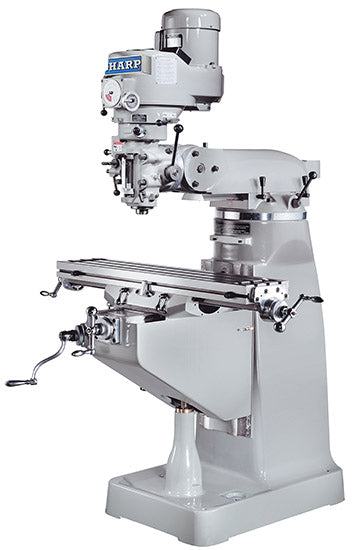 Sharp Industries 9" x 50" Table Vertical Knee Mill - LMV-50