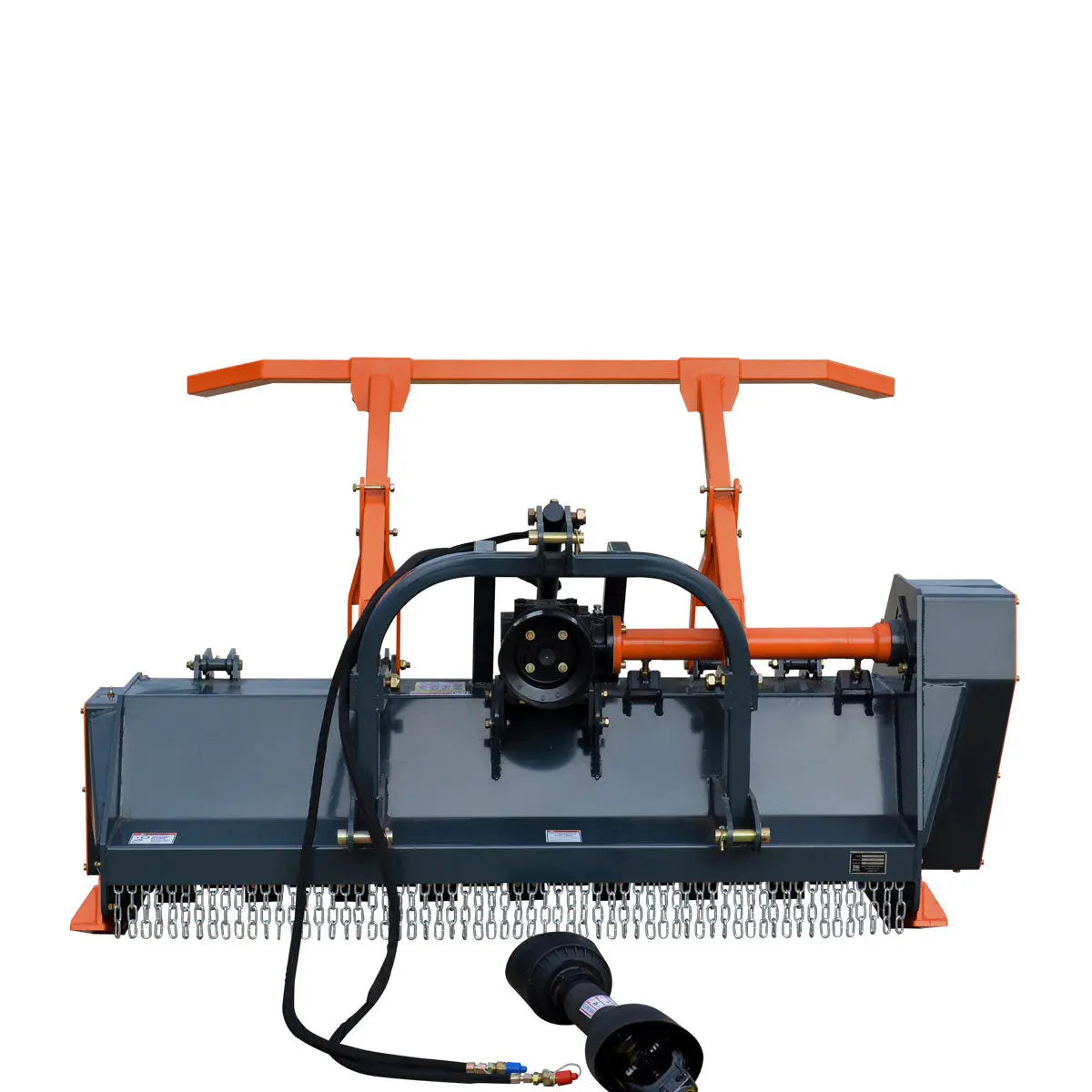 70" 3-Point Hitch Forestry Brush Mulcher, Category 2 Hookup, PTO Driven, Driveline Shaft Included, 70-110 HP, TMG-TMB70