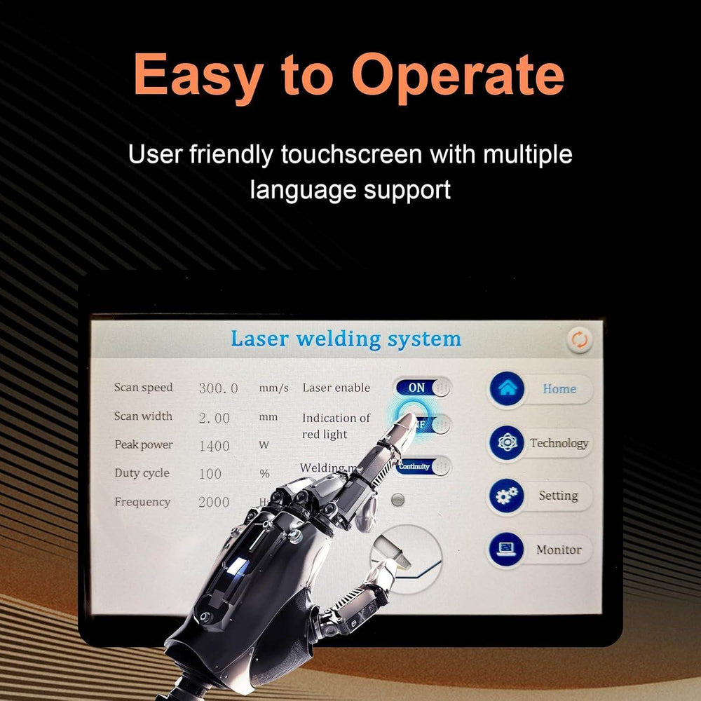 HEROLASER 1500W Air-Cooled Portable Laser Welder: eH15L-MM01 - Machine Horizon