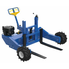 Vestil Steel Heavy Duty 344CC Gas Powered All-Terrain Pallet Truck 36 In. Fork Length 2000 Lb. Capacity Blue-ALL-T-2-GPT-HD