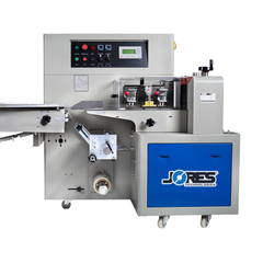 Jores Technologies Automatic Horizontal Flow Wrapper with Inverted Film Feeder