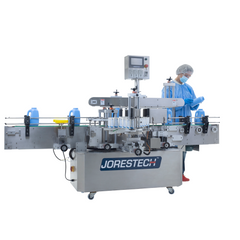 Jores Technologies Dual Automatic Label Applicator for Flat and Oval Containers