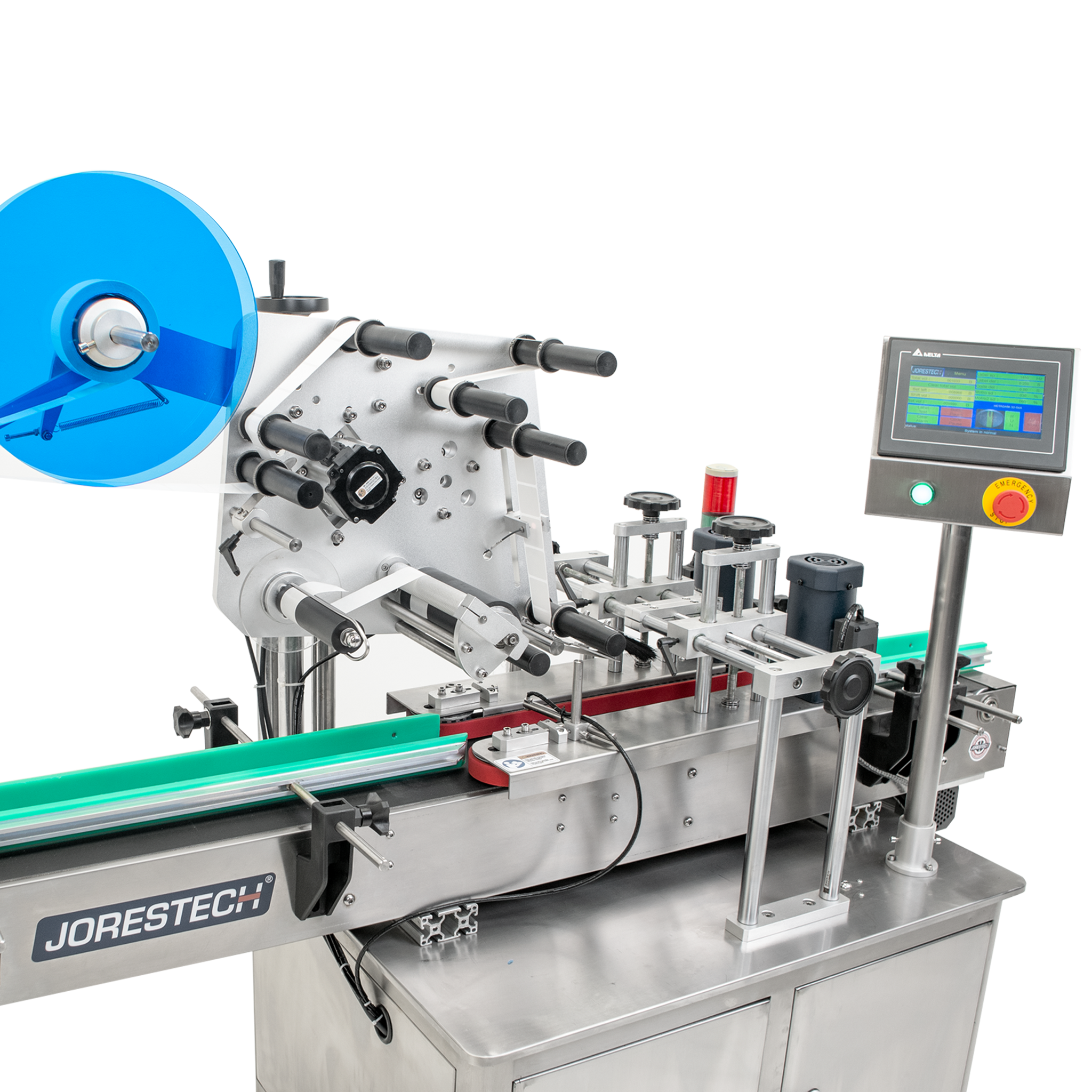 Jores Technologies Automatic Label Applicator for Flat Containers