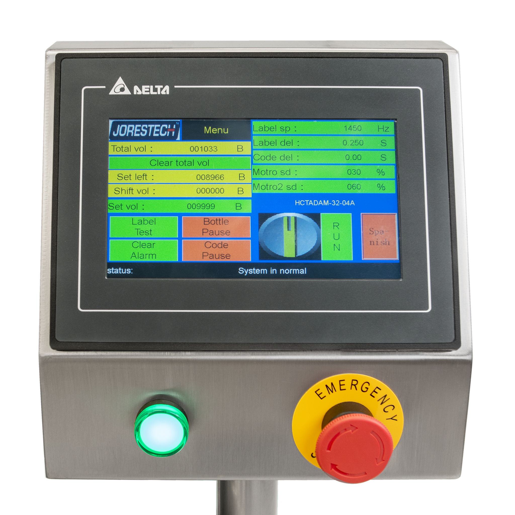 Jores Technologies Automatic Label Applicator for Flat Containers