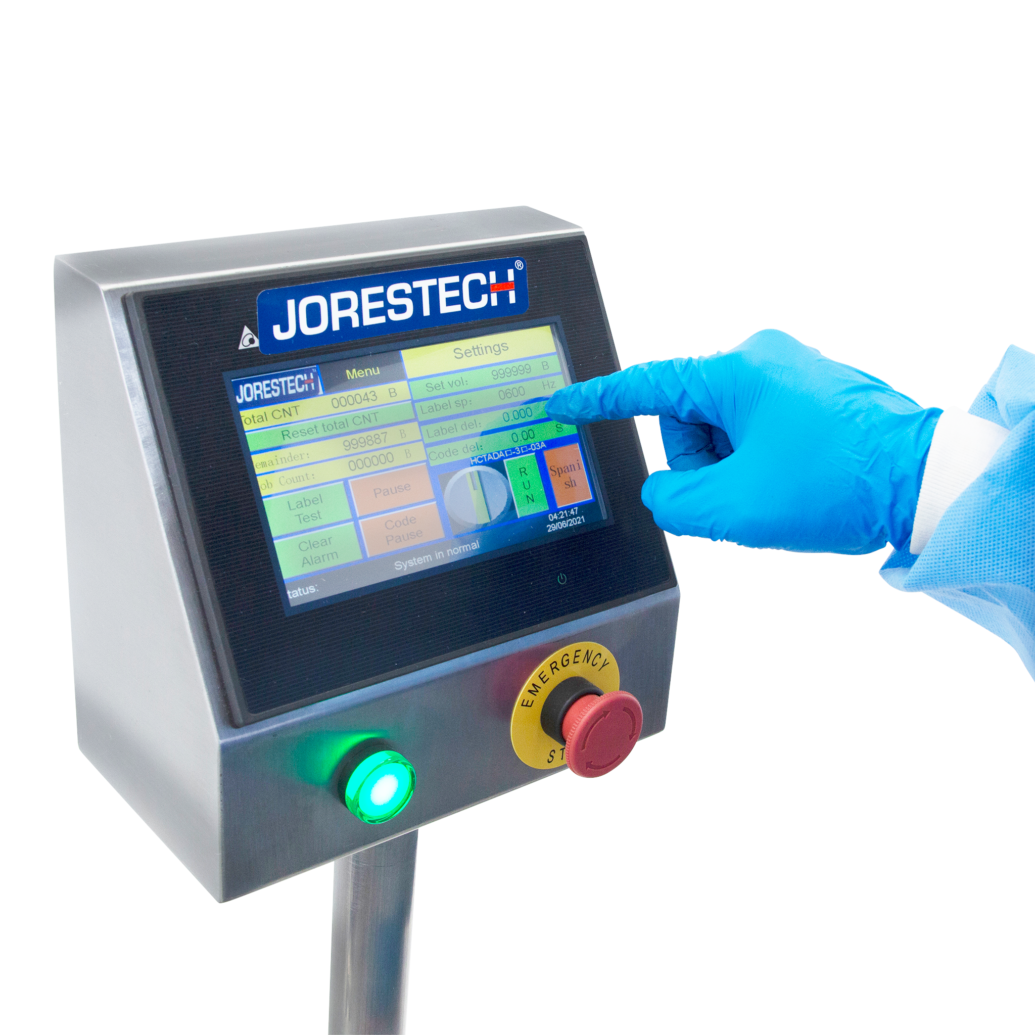 Jores Technologies Automatic Label Applicator for Small Round Containers
