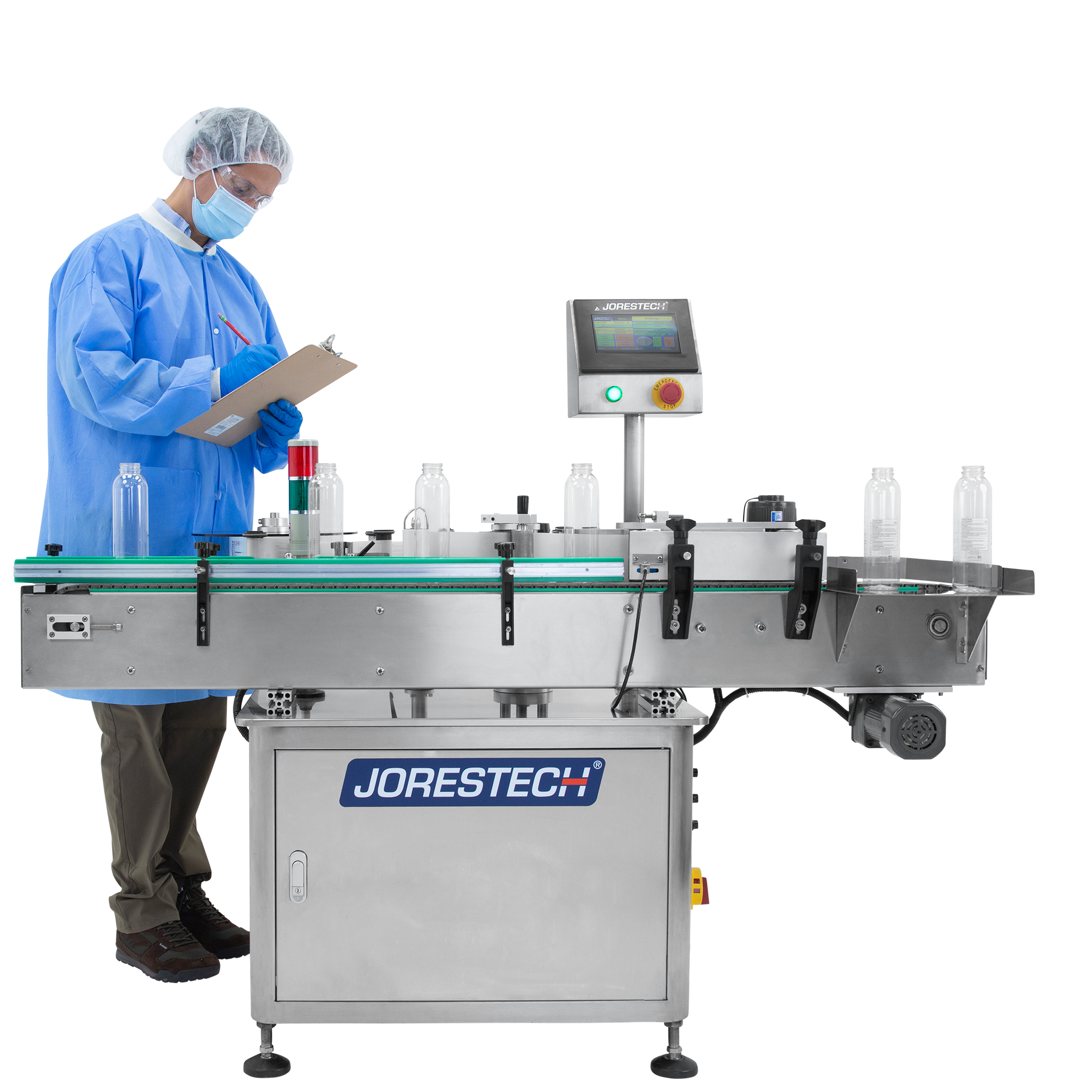 Jores Technologies Automatic Label Applicator for Small Round Containers