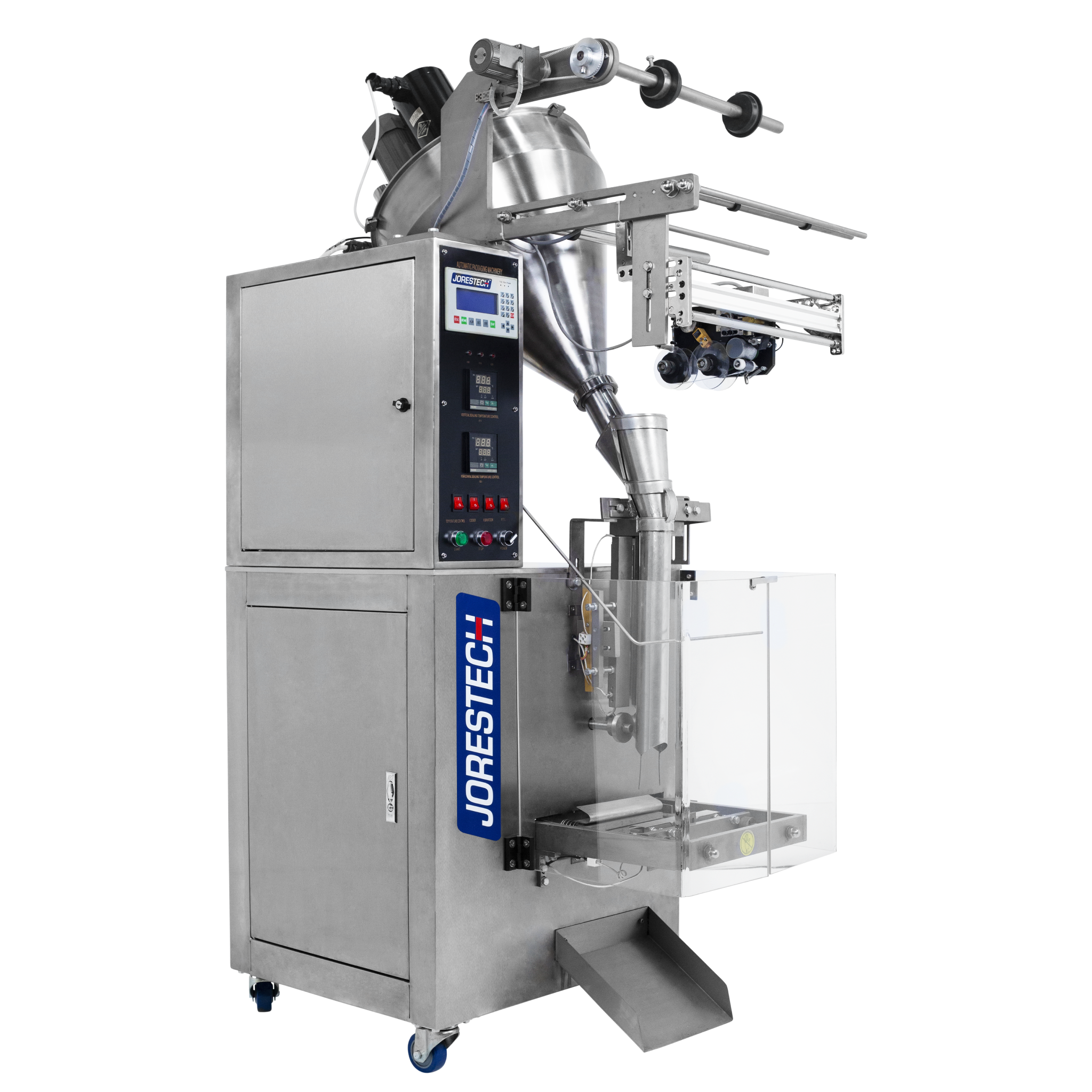 Jores Technologies Automatic Vertical Pillow Bag Forming, Powder Filling, and Sealing Machine - 1000 ml