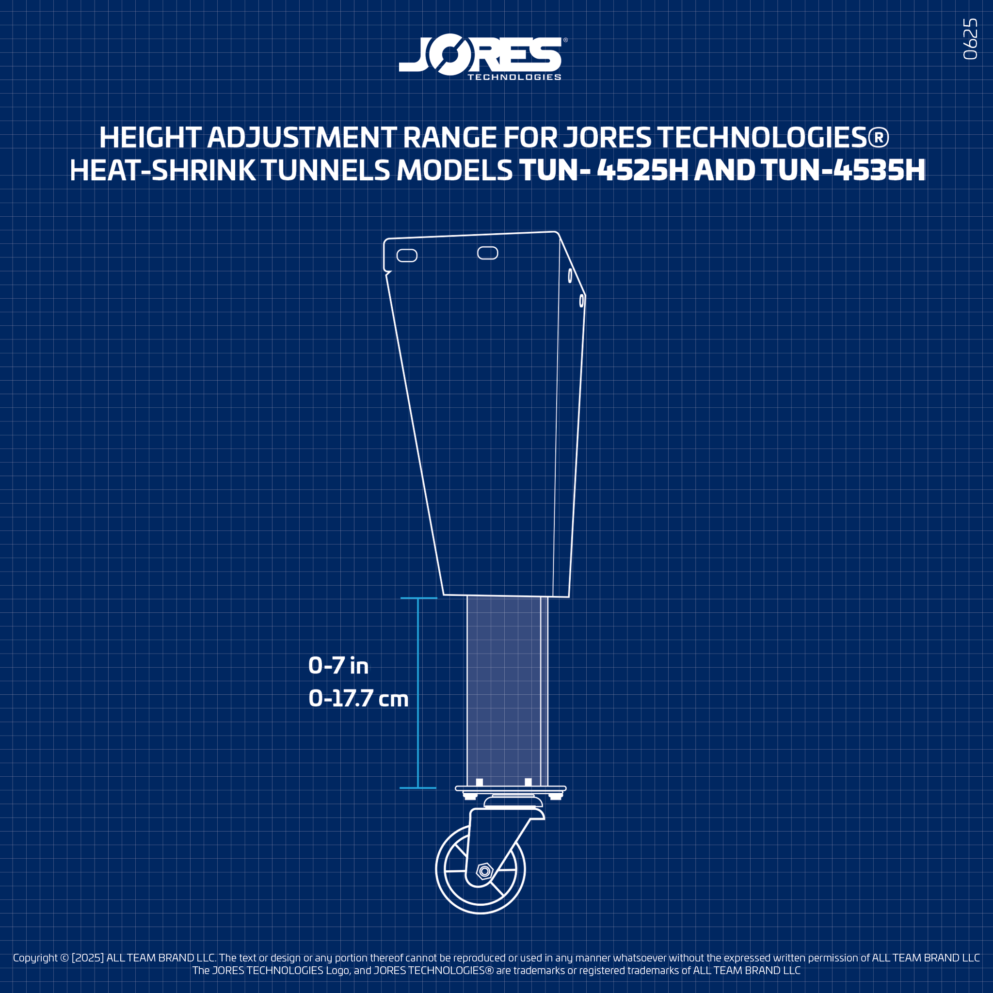 Jores Technologies Shrink Wrapping Heat Tunnel- 12” x 25.5” TUN 6535-H