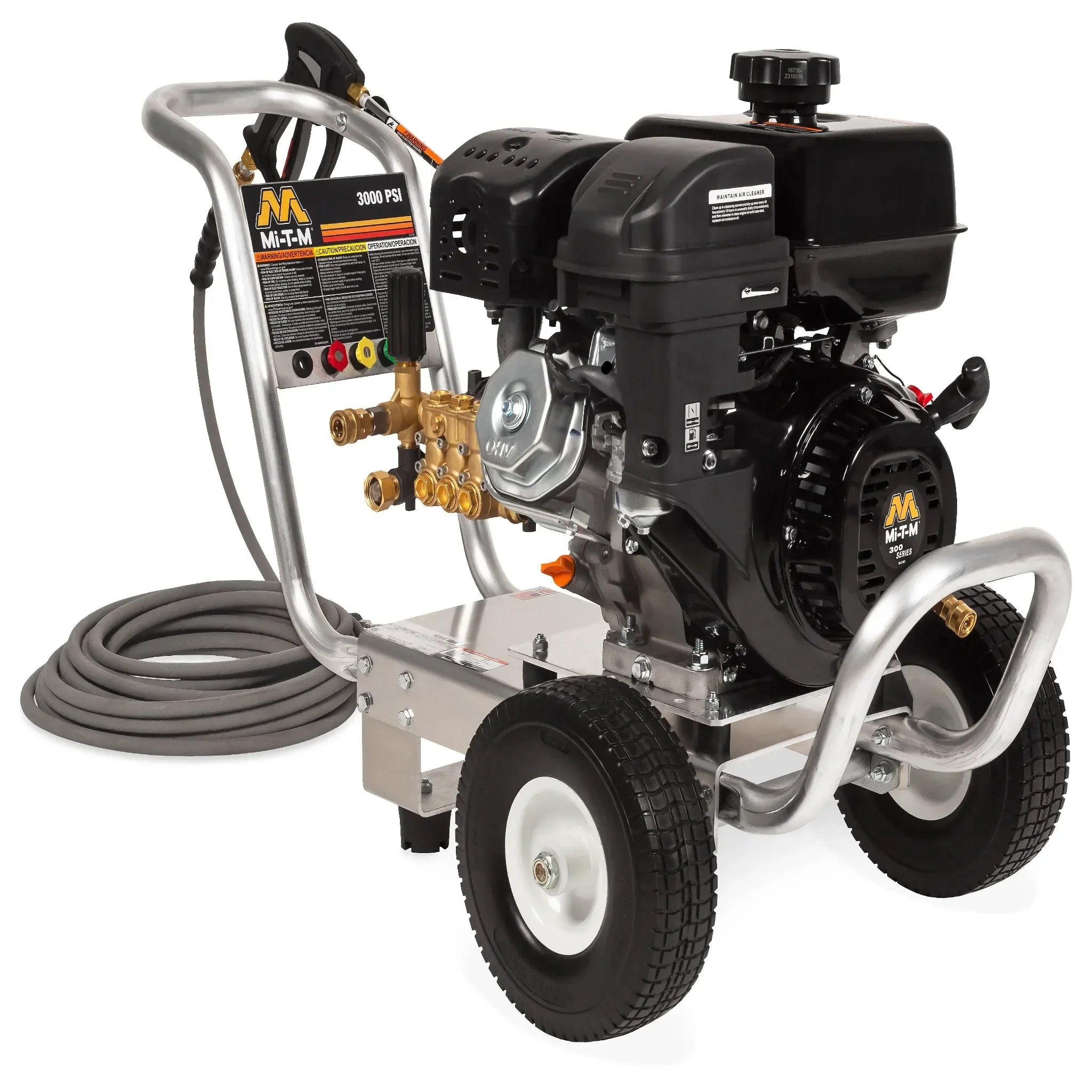 Mi-T-M CA-3003-1MAM Aluminum Pressure Washer – 3000 PSI, 3.0 GPM, OHV engine
