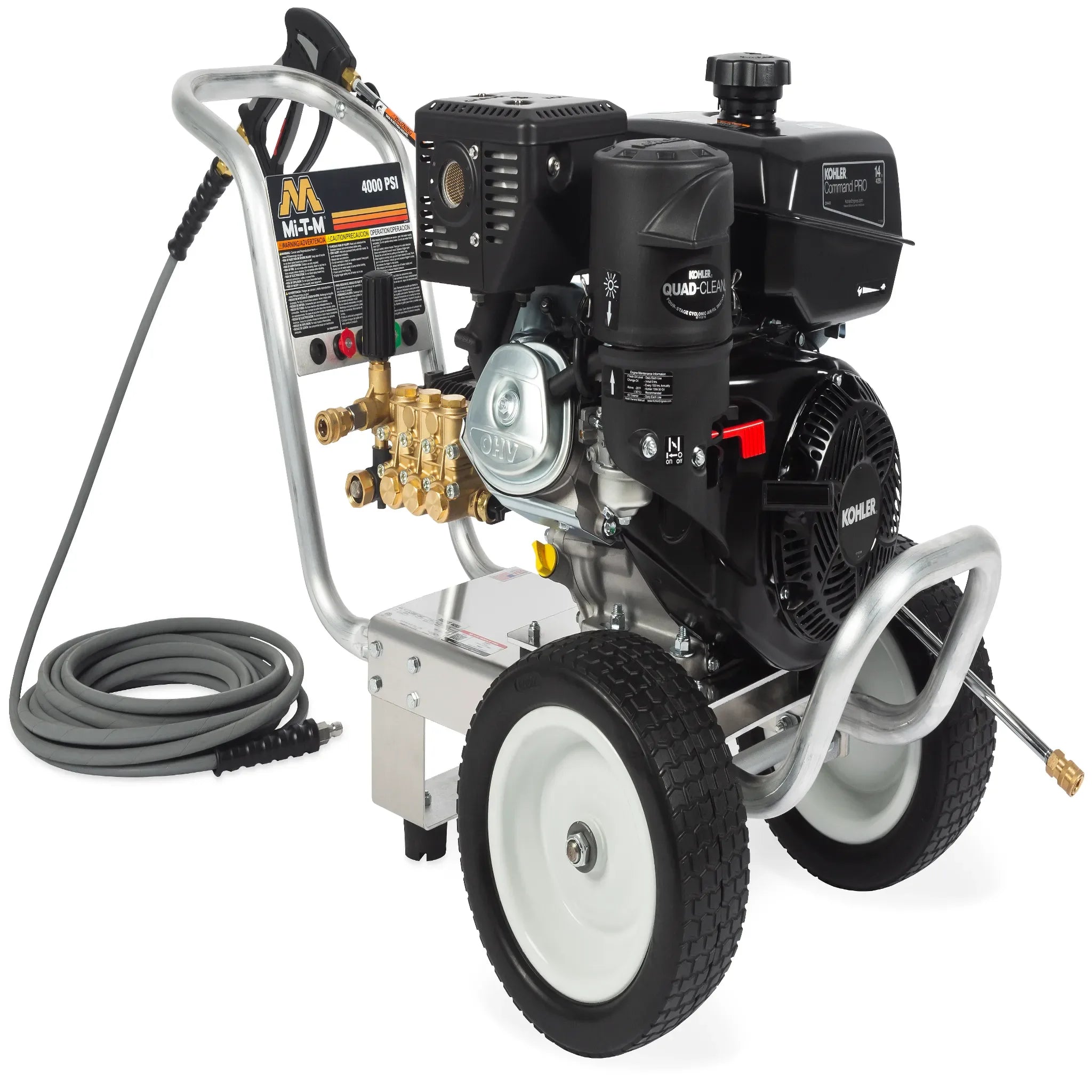 Mi-T-M CA Aluminum Series Gasoline Direct Drive - CA-4004-1MAK - Commercial Cleaning – Pressure Washer, 4000 PSI, 125 lbs