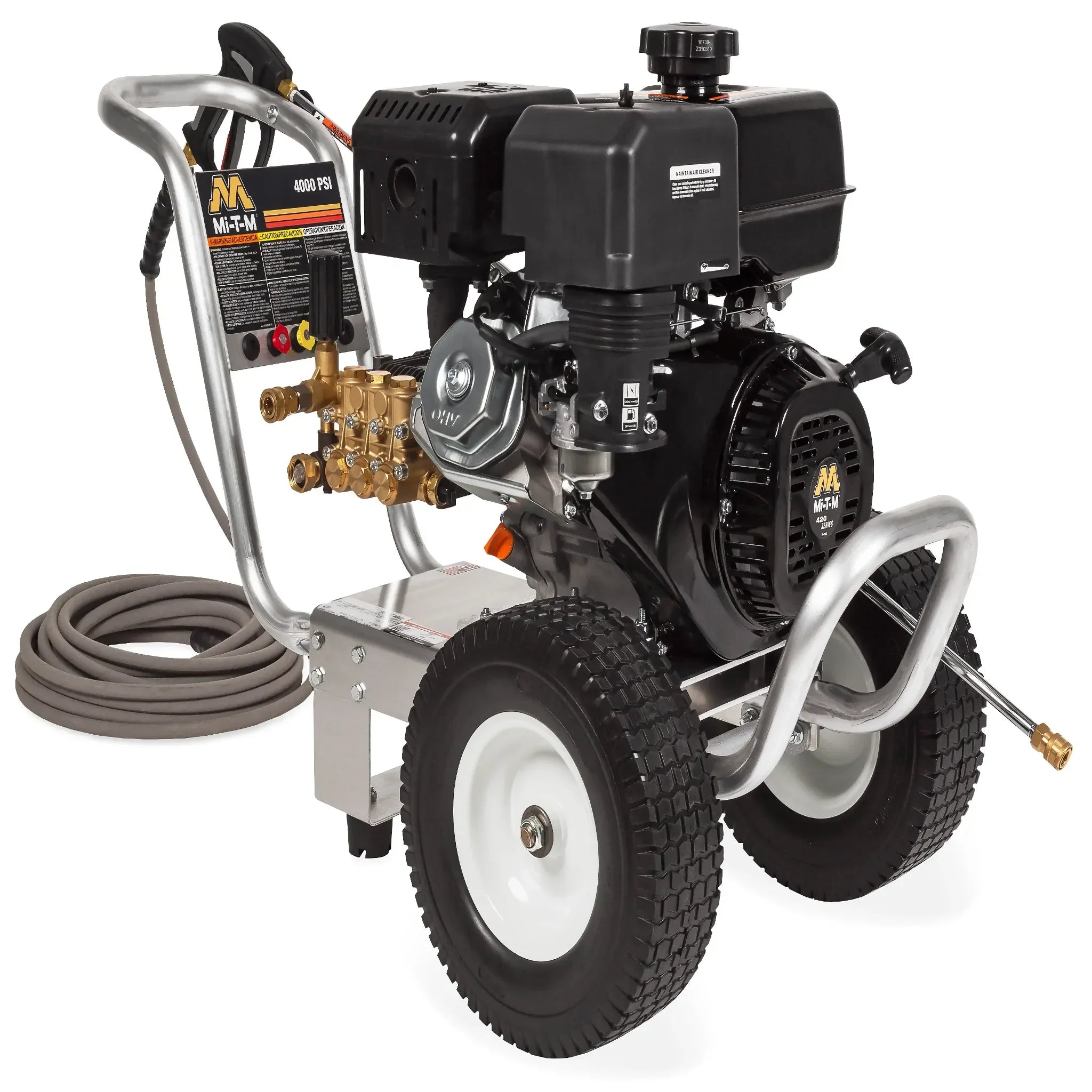 Mi-T-M CA Aluminum Series Gasoline Direct Drive - CA-4004-1MAM - Commercial Cleaning – Pressure Washer, 4000 PSI, 125 lbs