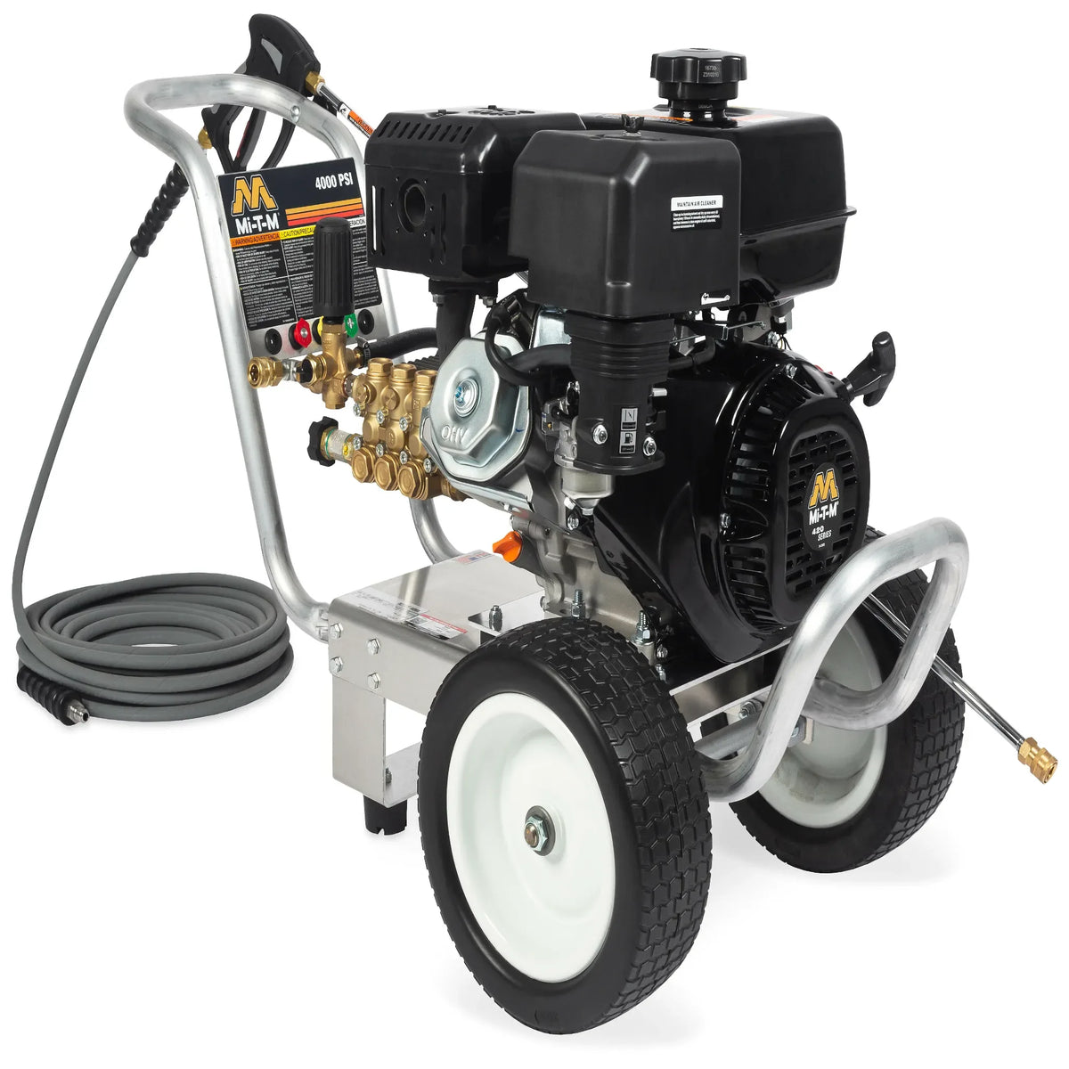 Mi-T-M CA Aluminum Series Gasoline Direct Drive - CA-4004-1MGM - Commercial Cleaning – Pressure Washer, 4000 PSI, 125 lbs