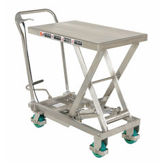Vestil Stainless Steel Scissor Cart 32-1/2 In. x 19-3/8 500 Lb. Capacity Silver-CART-500-SS3