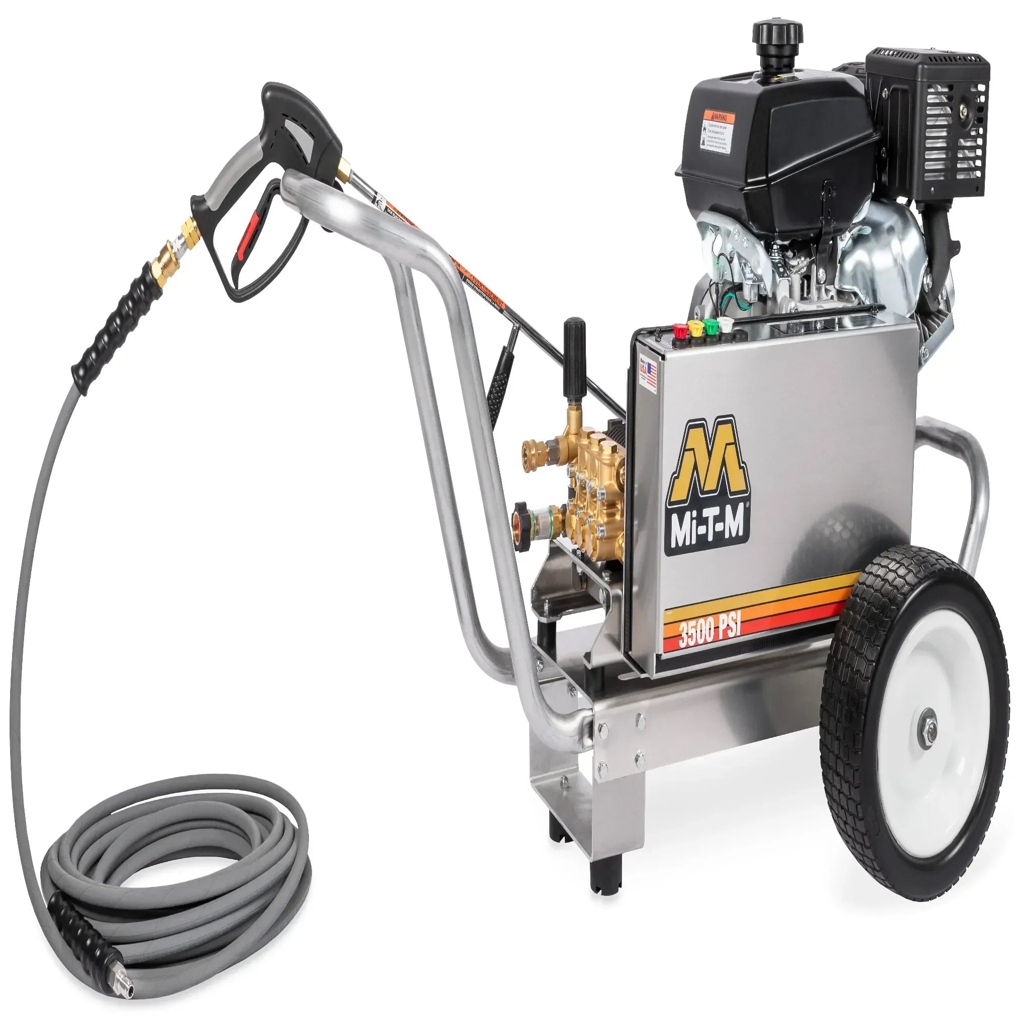 Mi-T-M CBA Aluminum Series Gasoline Belt Drive - CBA-3504-1MAK - Commercial Cleaning – Pressure Washer, 165 lbs