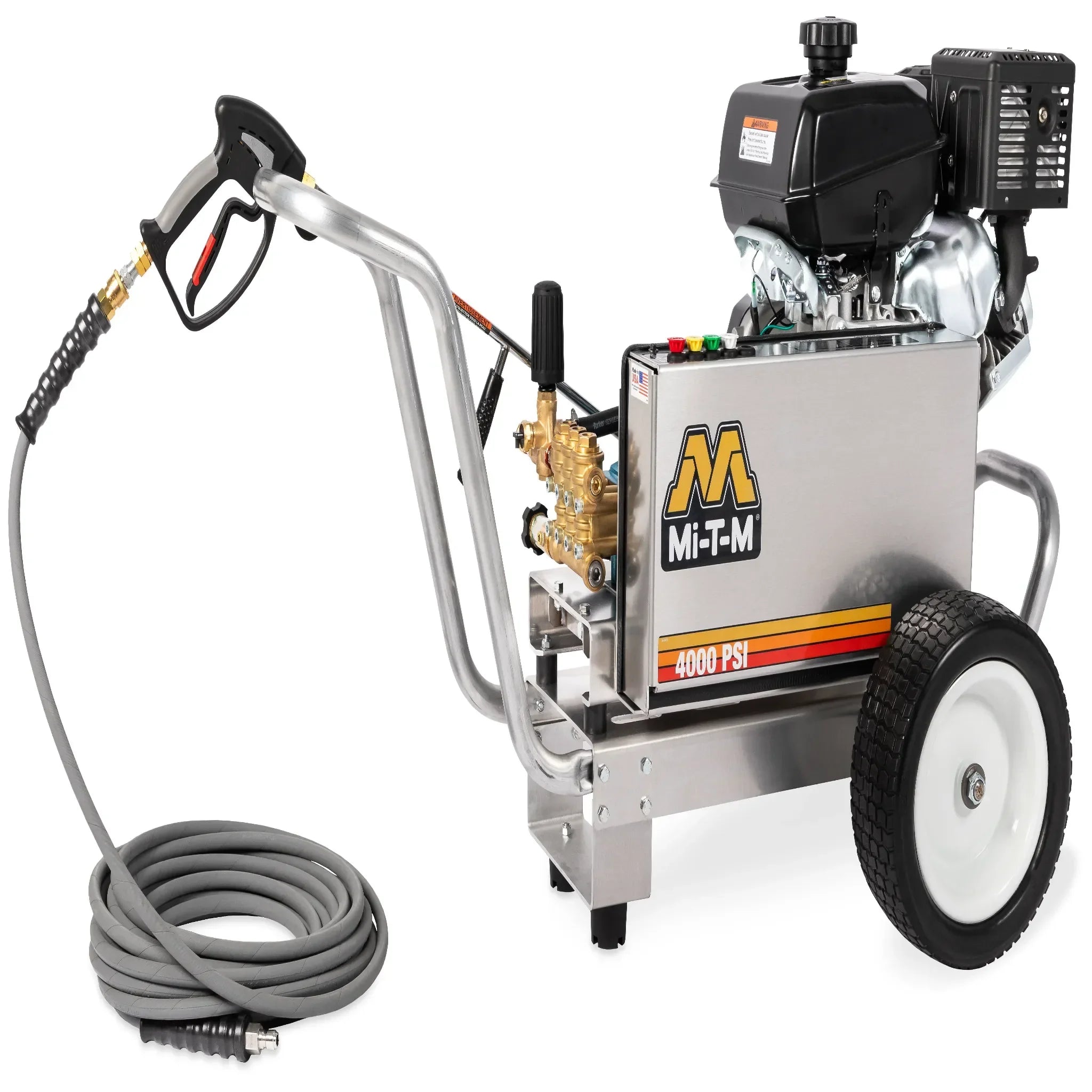 Mi-T-M CBA Aluminum Series Gasoline Belt Drive - CBA-4004-1MCK - Commercial Cleaning – Pressure Washer, 4000 PSI, 156 lbs