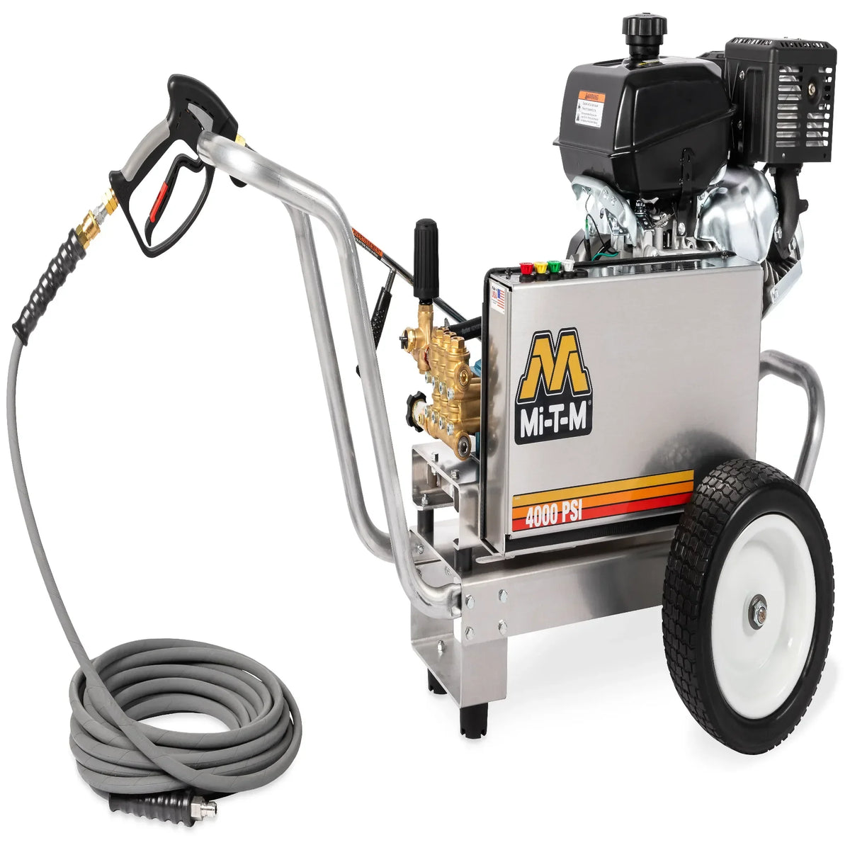 Mi-T-M CBA Aluminum Series Gasoline Belt Drive - CBA-4004-1MCK - Commercial Cleaning – Pressure Washer, 4000 PSI, 156 lbs