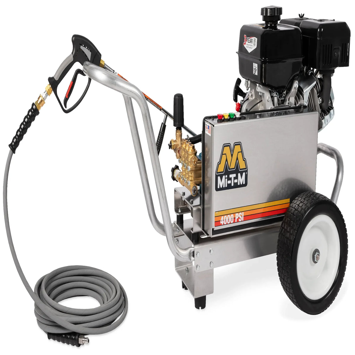 Mi-T-M CBA-4004-1MCM Belt Drive Pressure Washer – 4000 PSI, 420cc OHV