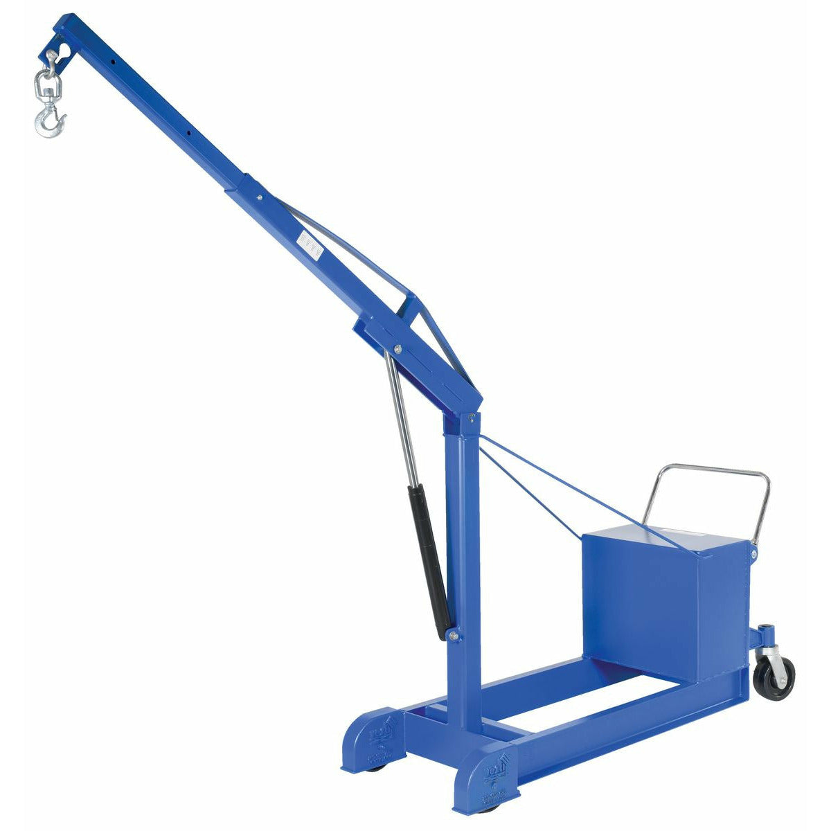 Vestil Steel Air Counter Balance Floor Crane 1000 Lb. Capacity Blue-CBFC-1000-AIR