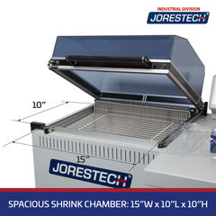 Jores Technologies Chamber Shrink Wrapping System with Heater and Sealer All-in-One – 15” X 10”