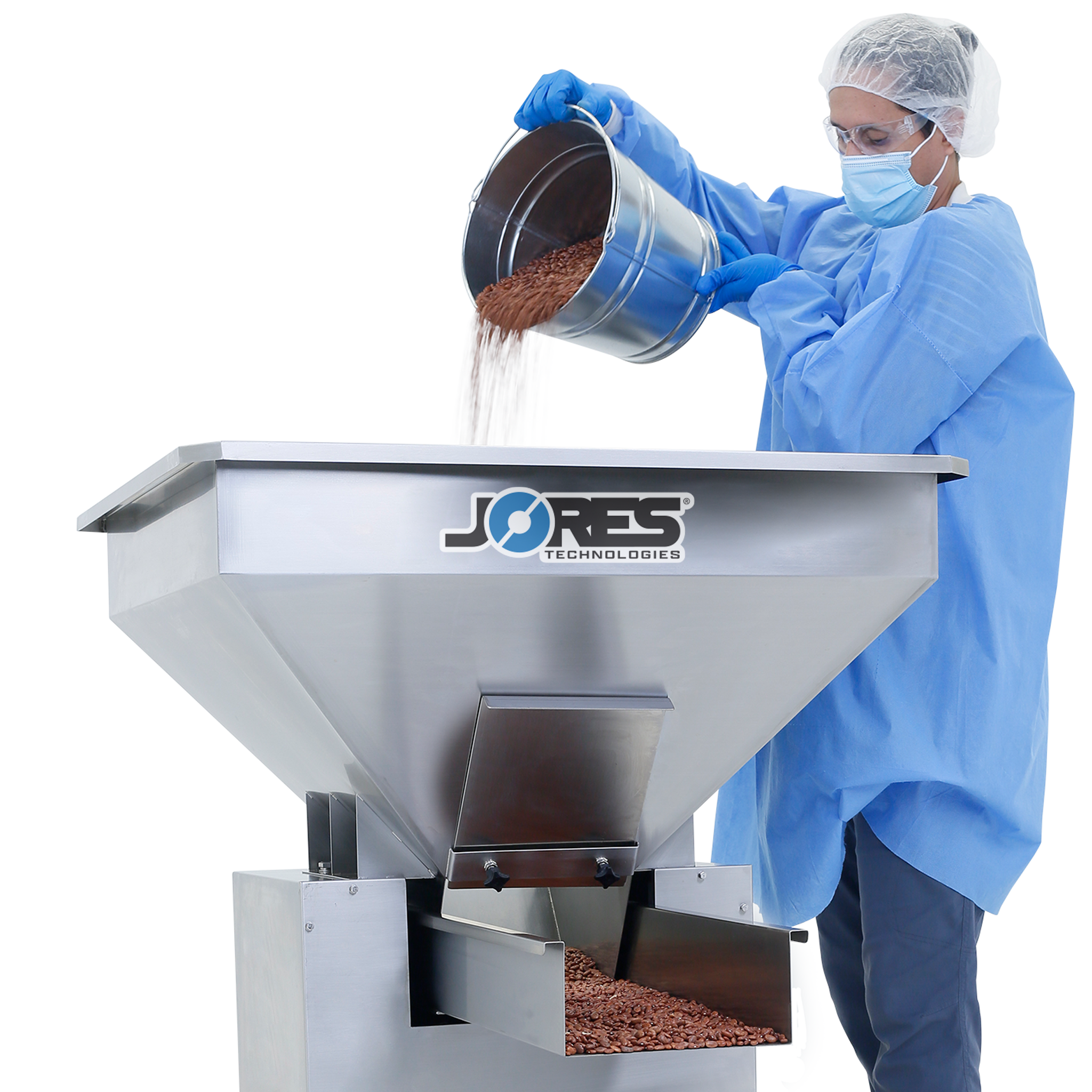 Jores Technologies Complete Vertical Form Fill and Seal (VFFS) Packaging System with 10-Head Radial Weigher
