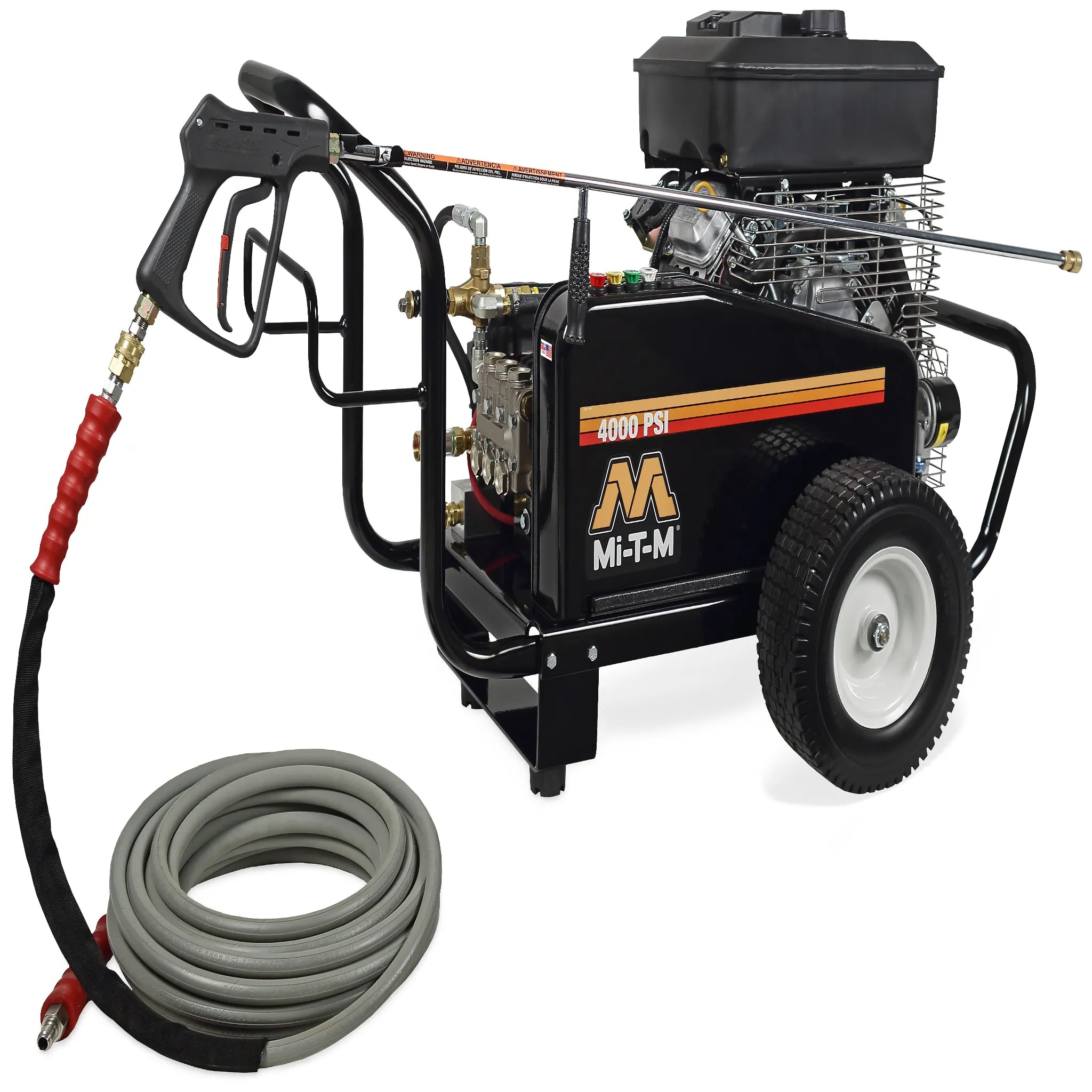 Mi-T-M CW Series Gasoline Belt Drive - CW-4004-5MV0 - Commercial Cleaning – Pressure Washers, 4000 PSI, 256 lbs