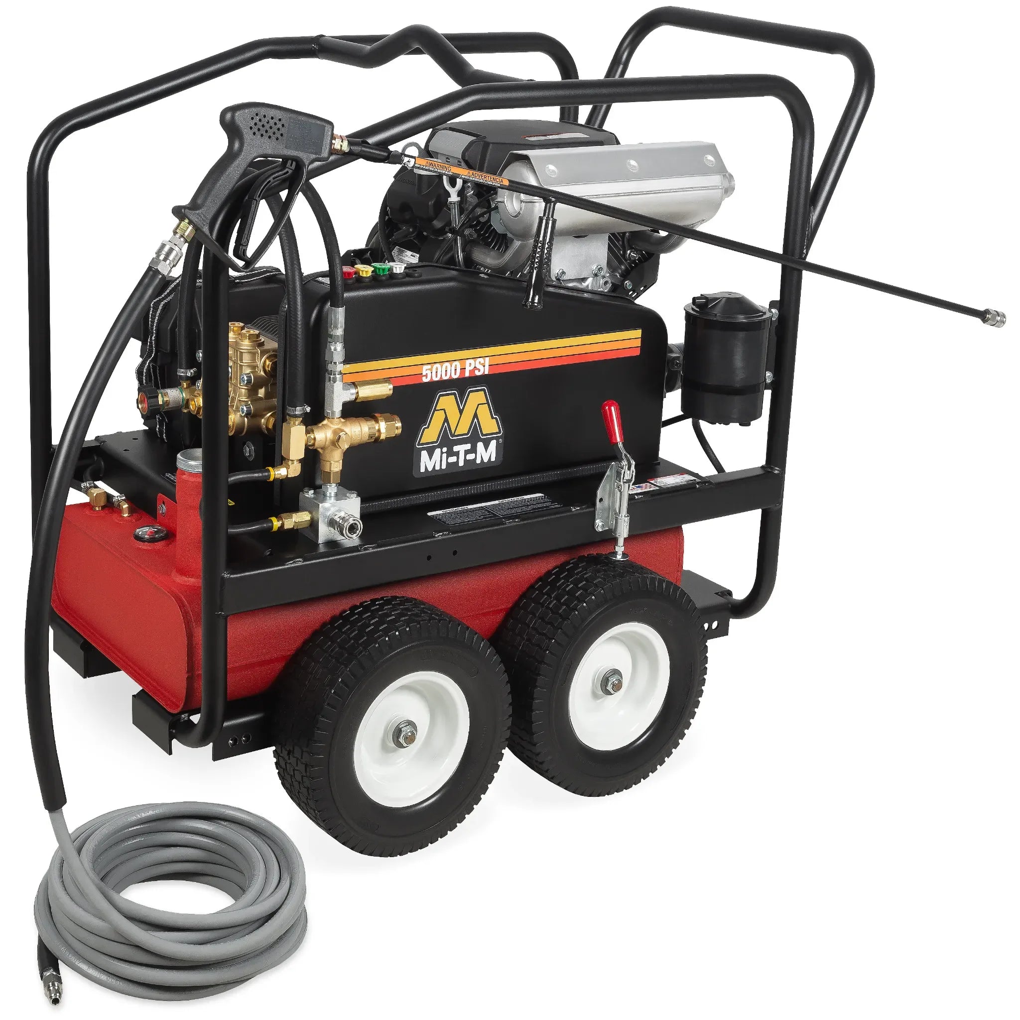 Mi-T-M CWC Series Gasoline Belt Drive - CWC-5004-4MAM - Commercial Cleaning – Pressure Washer, 5000 PSI, 433 lbs