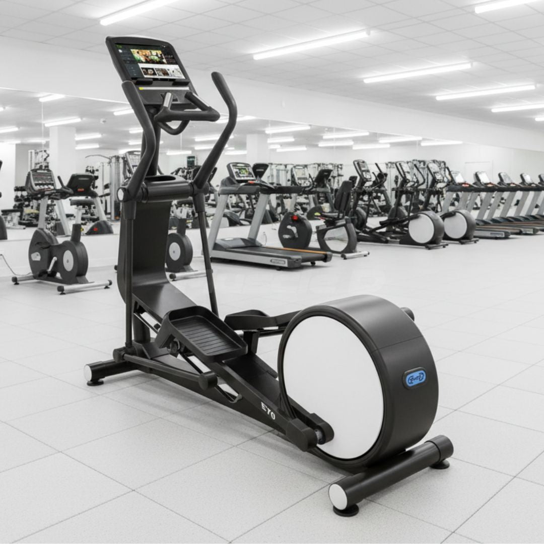 Trainer Machine Commercial Elliptical Trainer - Touch Screen - Muscle D Fitness - Card