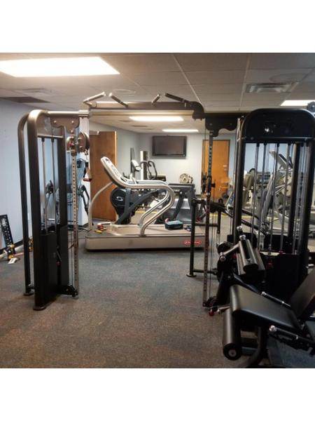 5 Stack Megatron Compact Multi-Gym - Muscle D Fitness - Lat Pull, Low Row, Bench Press, Lat Pull, Leg Ext / Curl - Machine Horizon