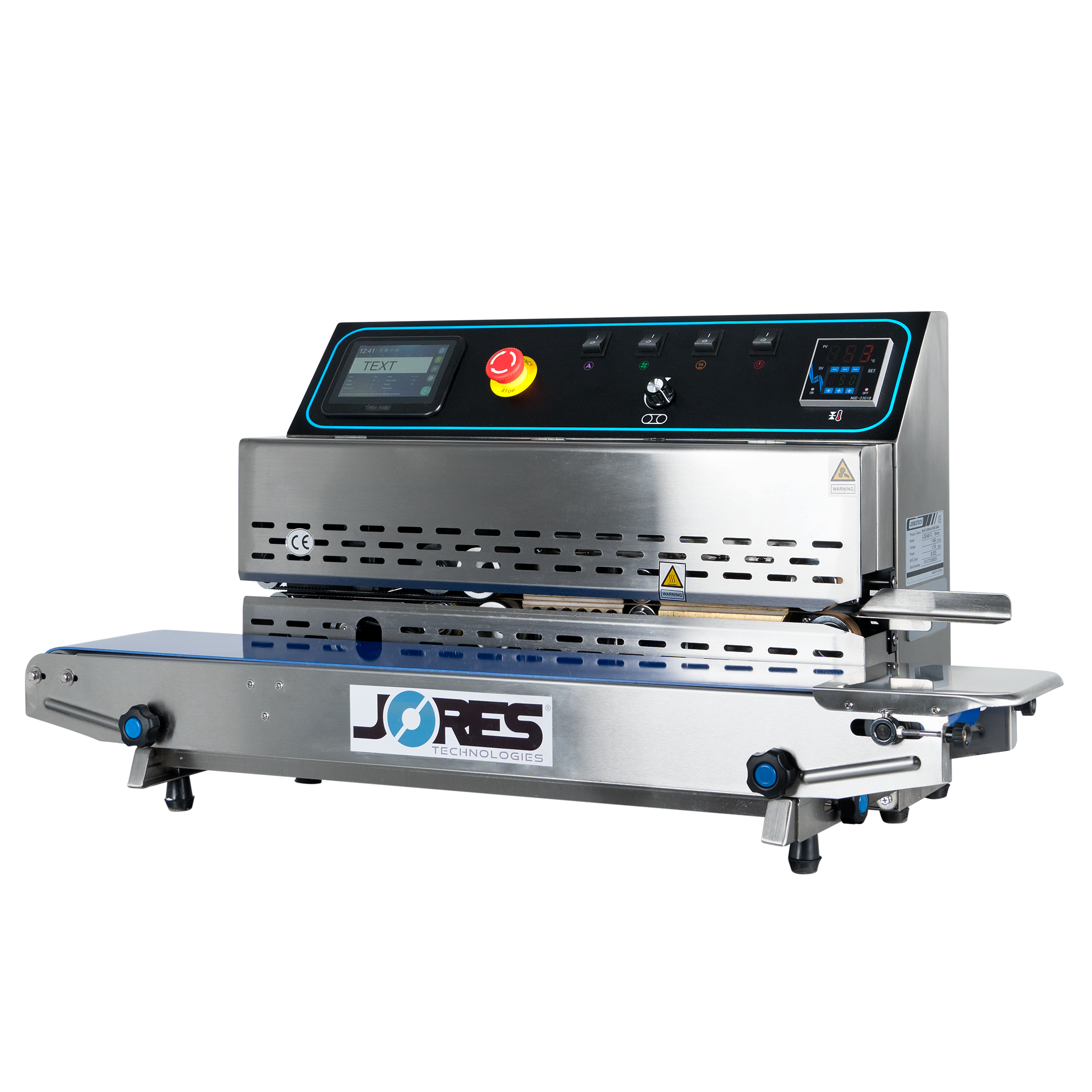 Jores Technologies Digital Horizontal Continuous Band Sealer with TIJ Printer 800I-TIJ