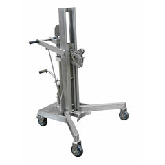 Vestil Stainless Steel Drum Lifter/Transporter 35 In. x 48 In. x 63 In. 800 Lb. Capacity Silver- DRUM-LT-SS