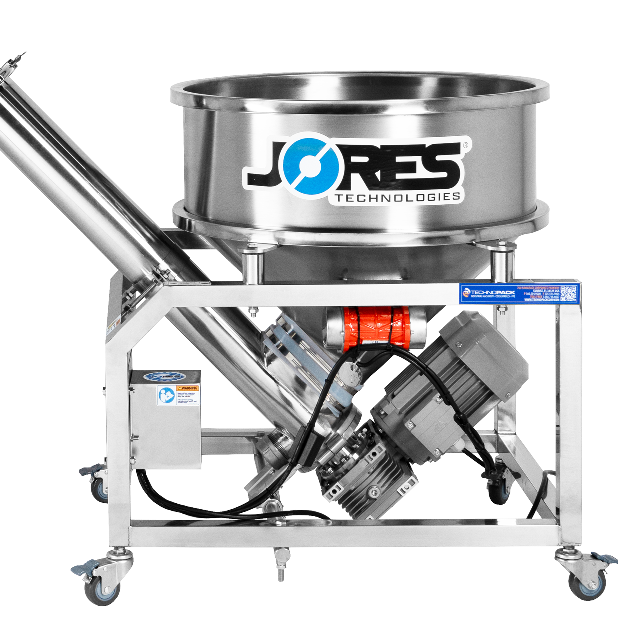 Jores Technologies Stainless Steel Auger Screw Elevator for Powders PSE-87